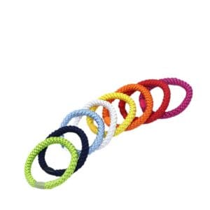Regenboog haarelastiek armband – 2-in-1 accessoire