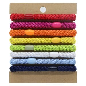 Alternative view of Regenboog haarelastiek armband – 2-in-1 accessoire