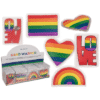Pride regenboog handwarmer ca. 9 cm