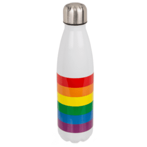 Pride metalen thermofles 500 ml met regenboogdesign