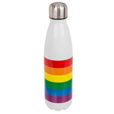 Pride metalen thermofles 500 ml met regenboogdesign