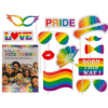 Pride fotoprops set met party accessoires op stokje