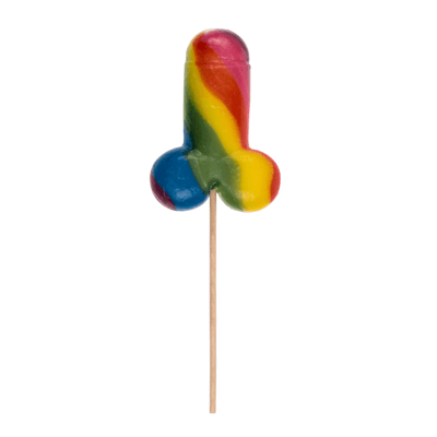 Rainbow Dick Lolly – regenbooglolly met knipoog