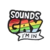 Sounds Gay I'm In pin queer Pride enamel