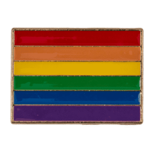 Pride-vlag pin met regenboogkleuren