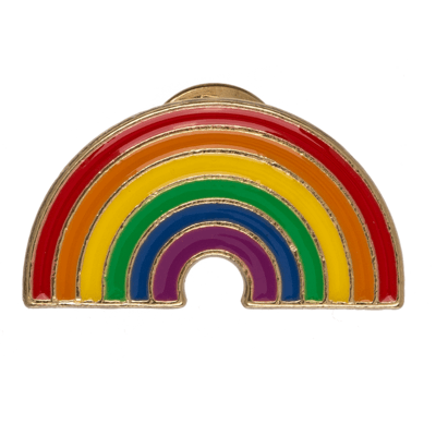 Regenboog pin als LGBTQ+ symbool