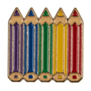 Regenboog potlood pin Pride accessoire van metaal