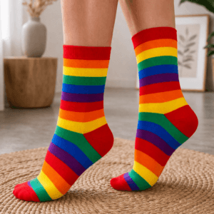 regenboog sokken kleurrijke strepen pride sokken unisex