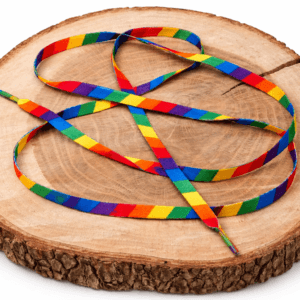 Regenboog Pride schoenveters kleurrijk 140 cm