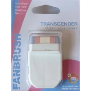 Transgender Pride schmink stick in lichtblauw roze en wit